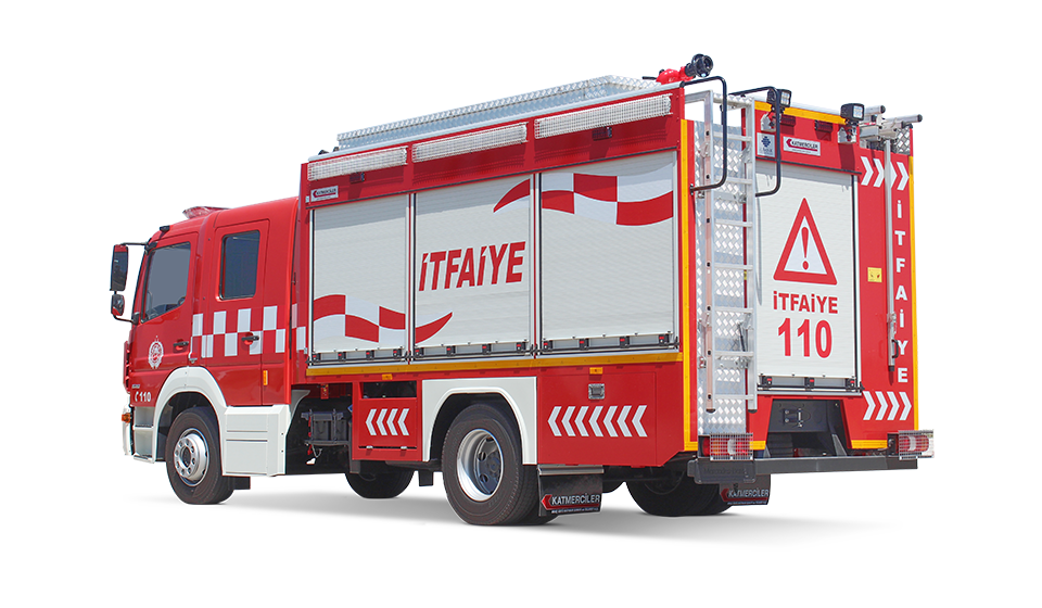 Katmerciler portable ladder firefighting vehicle